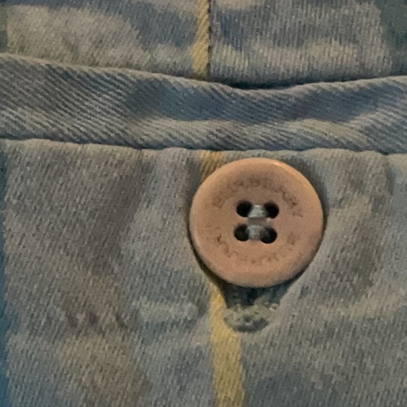 Burberry Vintage light Blue Yellow Paid Skirt 💙 - Picture 6 of 10